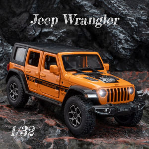 【Without box】1/32 Jeep Wrangler diecast car jiaye Zinc Alloy Matel Light and Sound Birthday Gifts for Children Collection Pull Back Suv Toys for Boys Hot Wheels Model Toys