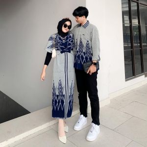 RAISA DRESS TENUN DEEP GREY - COUPLE BAJU TENUN