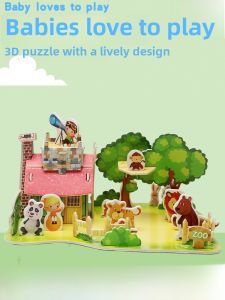 3D Puzzle Building Blocks Educational Early Learning Toys for Boys And Girls Age 3-7 DIY Foam Model Construction Toys