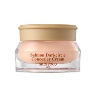 Skinfood Salmon Eye Concealer Cream Brightening Whitening under Eye Circles Dark Circles Concealer Base Makeup Korean Beauty Tools