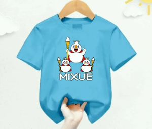 Kaos Atasan Anak Usia 1-12 Tahun Mixue Diri Lengan Pendek
