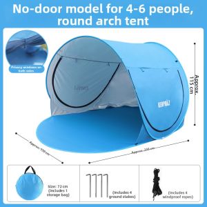 KENPUAZ | Sun Protection Easy-fold Beach Tent
