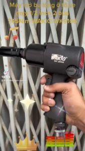 Máy mở bu lông ô tôxe máy 1/2 inch 2 búa 745N.m WAKIO WK9105