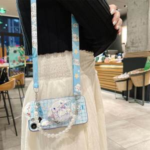 Cute Cartoon Cinnamon Dog Full Cover Phone Case with Stand for VIVO Y200 Y97 Y93 Y95 Y89/Y85 Y83 Y81S Y91 Y100i Y70S Protective Shell