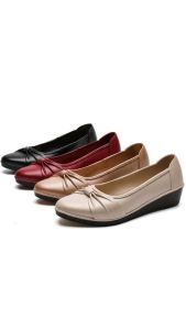 ลด 80% รองเท้าคัชชูหนังนิ่มหัวแหลม ส้นตึก แต่งผู้โบว์ เบอร์ 36-40 (52)