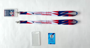 สายคล้องบัตร พนักงาน ไปรษณีย์ไทย พร้อมกรอบพลาสติกใส่บัตร มีบริการเก็บเงินปลายทาง