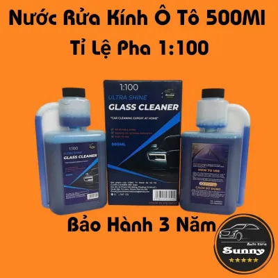 [GIẢM GIÁ]Nước Rửa Kính Ô Tô Glass Cleaner 500ml Chính HãngTỉ lệ pha 10mldung dịch pha được 1lít nước