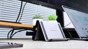 PULWTOP MacBook Docking Station Dual Monitor 4K 60Hz for MacBook Pro/Air M5/M4/M3 with 2HDMI PD Ethernet AudioSD/TF USB A/C