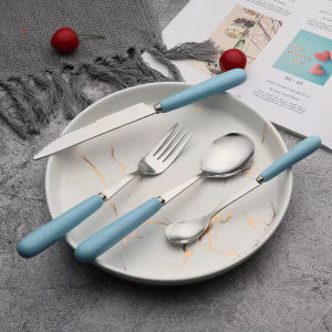 Ceramic Tableware Cutlery Set Spoon Fork Coffeespoon Knife