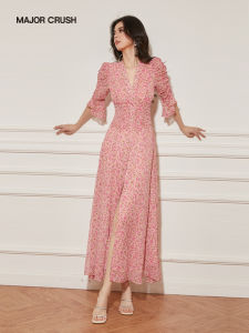 Elegant Slimming Fashionable Floral Print Fitted Dress