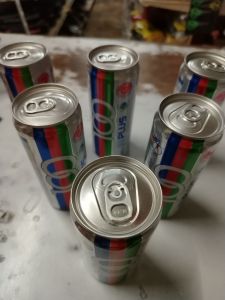 100 Plus Sports Drink 325ml x 6 Cans Silver Cans with Red Blue Green Stripes
