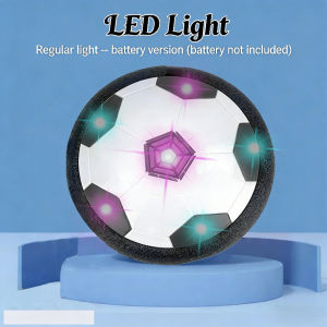 LED Hover Soccer Ball Rechargeable Air Cushion Power Football Indoor & Outdoor Training Toy Parent Kids Ages 3-12 Safe Home Play