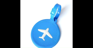 Round Shaped Luggage Tag Design Soft PVC Key Chain Tag