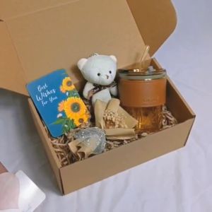 Hộp Quà Tặng Cốc Kèm Gấu Hoa Thiệp Tự Chọn Làm Quà Sinh Nhật Tặng Tốt Nghiệp Valentine 8/3