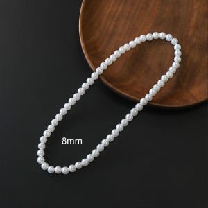 Luxury Girls Pearl Necklace Round Beads Clavicle Chain