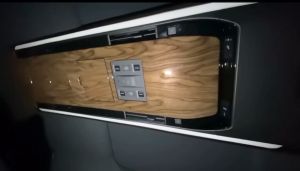 Toyota Alphard Vellfire ANH40 Middle Row Center Reading Light Lining Trim Carbon Black Interior Accessories 2024 2025