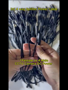 DC Power Splitter 1 to 2 4 8 Way Splitter Connector Plug Cable 5.5mm*2.1mm for CCTV Camera LED