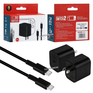 EU US 60W TYPE-C Power Adapter Fast Charger For Switch 2 Charger For NS2 NS Switch Power Supply Support Switch TV Dock