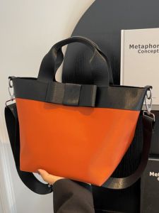Large Capacity Nylon Bucket Bag Womens Crossbody Handbag Summer Trendy Wide Strap Shoulder Bag Fashionable Korean Style