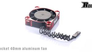 ROCKET-RC 25/30/35/40/50mm Metal Cooling Fan V2 32000/28000/21000/16000/10000RPM for 1/8 1/10 1/12 RC Car 540/550/3650 Motor ESC