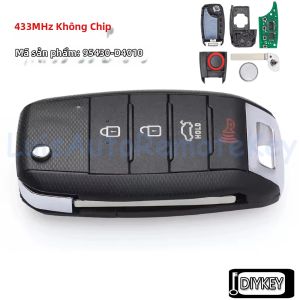 4 Nút Điều Khiển Từ Xa Chìa Khóa Xe Ô Tô Fob 433 MHz Cho Xe Kia Optima 2016-2020 Tương Thích Với P/N 95430-D4010 FCC ID SY5JFRGE04