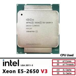 Intel | Bộ Xử Lý Máy Chủ Intel Xeon E5 2650V3 2.3GHz 10 Nhân 25M 105W LGA 2011-3 Đã Qua Sử Dụng Hỗ Trợ DDR4