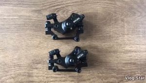 TOSEEK 1 Pair MTB Disc Brake Set Mechanical/Hydraulic Disc Brake Kit MTB Front & Rear Disc Brake Caliper with 160mm RotorDisc Brake Set Bicycle Accessories for Mountain Bike Road Bike