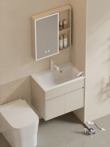 NIUNAISI | Slim Design Aluminum Bathroom Cabinet 40cm