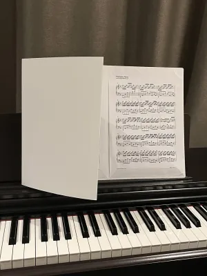 Portable Black File Folder A4 Piano Music Four Pages Score Book Expandable Rewriteable Music Sheet Organizer Business Supplies