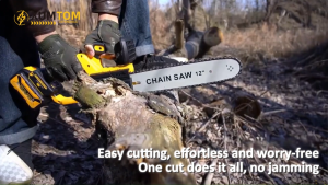 12 Inch Chain Saw Electric Chainsaw Rechargeable Cutter Chainsaw Tree Cutting Saw Machine Chainsaw Cordless