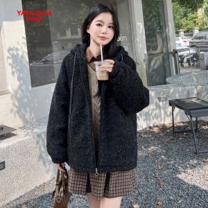 YAYA | 2024 New Fashion Hooded Loose Warm Down Coat