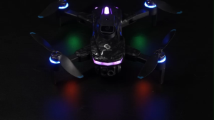 S160 mainan dron skrin kawalan jauh 4K HD mengelakkan halangan motor tanpa berus lampu sejuk berwarna-warni