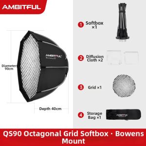 AMBITFUL | Quick Install Parabolic Softbox Soft Light Diffuser QS65/90