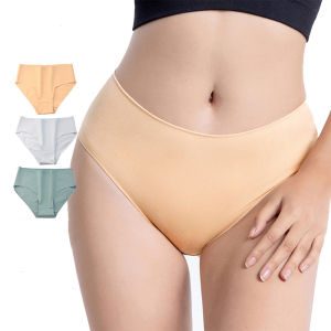 Trait 3/5Pcs/Set Women Panties Pure Cotton Middle Waist Briefs Solid Color Intimate Pantys Underpants for Female