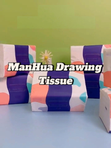 【18 Packs / Box】ManHua 5-Ply 420 Sheets / Soft Delicate Tissue / Thick Facial Drawing Tissue Paper Bag