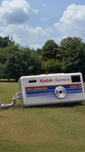 Kodak Charmera Millennium Edition Keychain Digital Camera Y2K Retro Charm Mini Collectible 1080p Video 30fps Built-in Flash Pixel Filters & Creative Frames USB-C Rechargeable Pocket Sized Design for Photography
