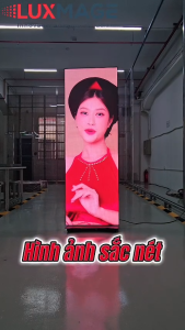 Màn hình LED quảng cáo - Màn hình LED Poster - Màn hình LED Standee COB P1.86 cửa hàng Showroom nhà hàng (640x1920mm)
