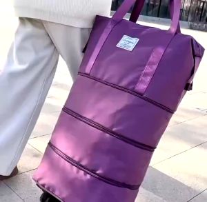 กระเป๋าลาก กระเป๋าเดินทาง ขยายได้ พร้อมล้อลาก แยกเปียกและแห้ง หมุนได้ 360องศา ความจุขนาดใหญ่ ความจุขยายได้ พับได้ เดินทางสะดวก