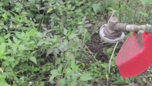 【with 4 rope】110x15mm Aluminum Grass Trimmer Head with 4 Nylon Lines for Brush Cutter Strimmer Replacement