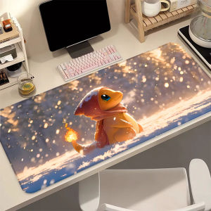 Bandai | Mega Charizard Y P-Pokemon Desk Mat Cute Anime Mouse Pad Anti-Slip Rubber Pad for Office Gaming Perfect Gift for Kids