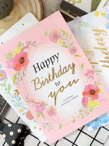 Creative Birthday Greeting Card Season Taiwan Four Seasons 25K with Envelope Business Wishes Holiday Universal Card