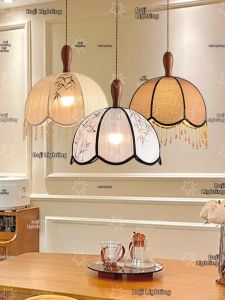 SANGEJIANGREN | Song Aesthetic Bamboo Leaves Cloth Restaurant Pendant Light