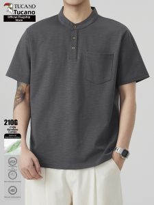 TUCANO | Cool and Breathable Bamboo Pique Short Sleeve Henley T-Shirt