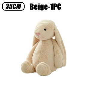 35cm Stuffed Long Ear Rabbit Soft Plush Toy Cute Bunny Cartoon Animal Sleeping Doll Kids Baby Soothing Doll Birthday Easter Gift
