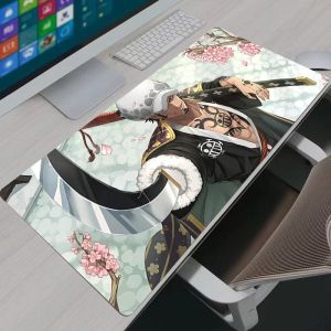 Bandai | One Piece Trafalgar D Water Law  Gaming Mouse Pad Gamer Computer HD Mousepad XXL Keyboard Pad Carpet Non-Slip Office Mouse Mats
