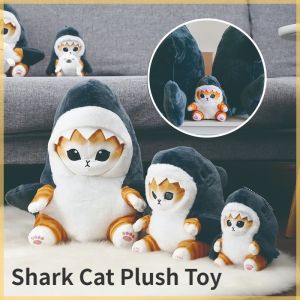 Shark Cat Plush Toy Cartoon Cute Keychain Backpack Pillow Pendant Doll Boys and Girls Holiday Gifts
