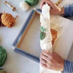 Tufting Rug Frame Gripper Strip Non-Prick Steel Needle Pin Strips DIY Carpet Tuft Cloth Fastening Needle Bar Fixing Accessory