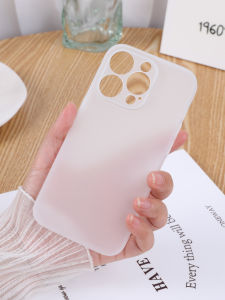 Ultra-Thin Hard PC Phone Case Matte Finish Fingerprint Resistant for  15Pro Max 13 14 16 17 Models Men Women Simple Design