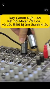 Cặp Dây Canon Đực ra AV Hoa sen dài 1M 2M 3M 5M - Dây Canon AV - Dây AV ra Canon Đực - Dây Canon XLR Đực ra Hoa sen - Dual 3 Pin XLR Male to Dual RCA Male