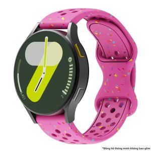 Dây Đeo Silicon Cho Samsung Galaxy Watch 7/6/5/4 & Huawei Watch GT6/5/4 Pro 3 46mm Tương Thích Với Nhiều Mẫu Mã Tùy Chọn 18mm/20mm/22mm